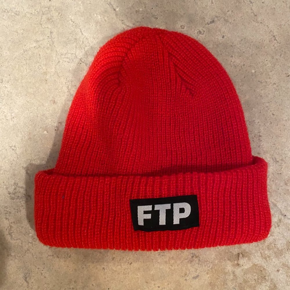 FTP  RED ADULT BEANIE RARE  NWOT